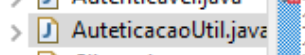 Foto mostrando erro de digitação na classe AutenticacaoUtil