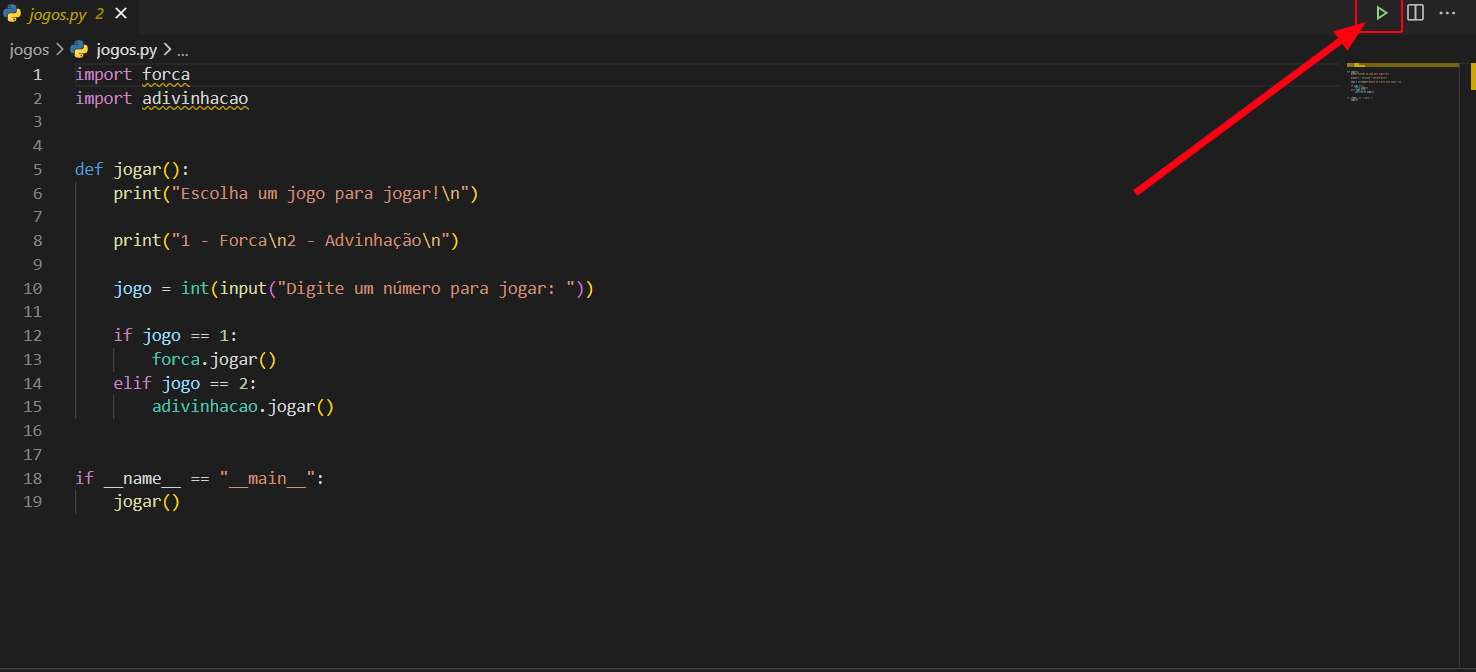 Rodar o código no VSCode