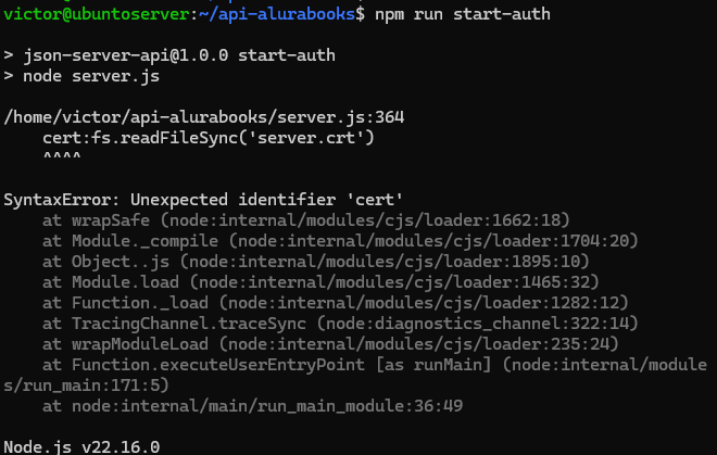 SyntaxError