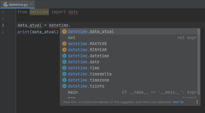 AttributeError: partially initialized module 'datetime' has no attribute 'today' most likely due to a circular import