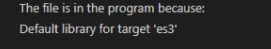 erro no terminal arquivo jsconfig.json