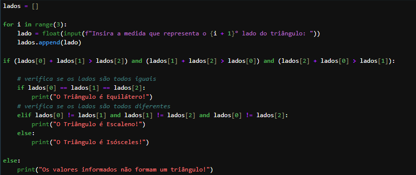 Usando índices da lista