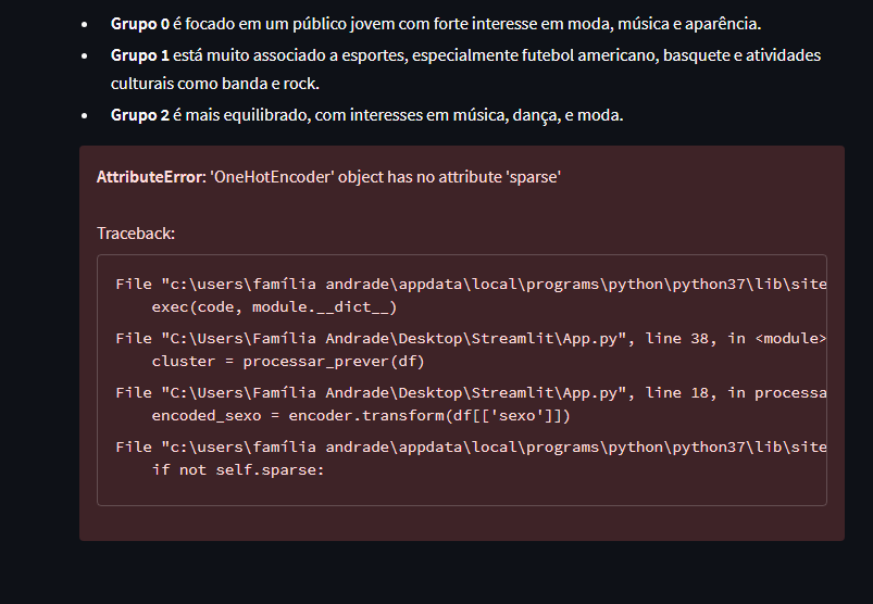 'OneHotEncoder' object has no attribute 'sparse'