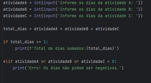 Atividade finalizada da lição 'Calculando o tempo total de projeto' 