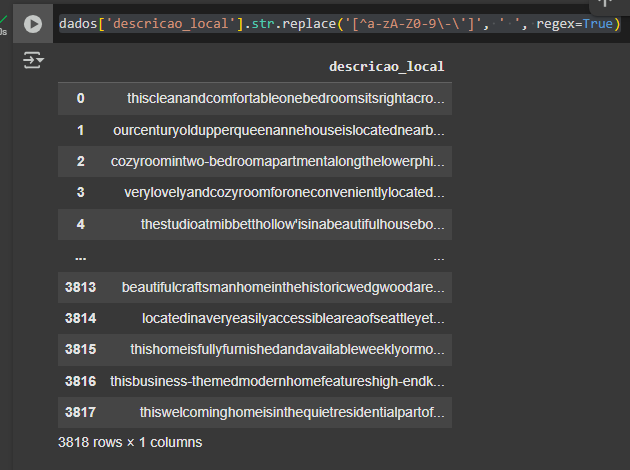 print do comando regex e a saida com as palavras juntas