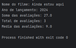 Print da compilação do código
