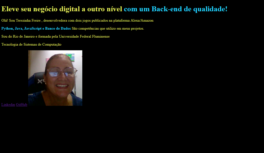 web página Terezinha