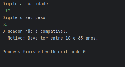 IPrint da execução do código
