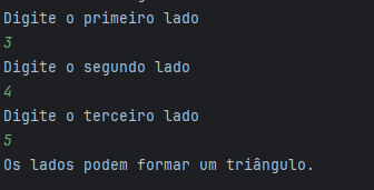 Print da compilação do código