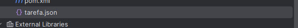 Arquivo Json criado 