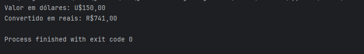 Print da compilação do código