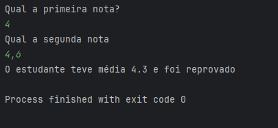 Print da compilação do código