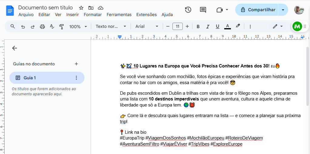 Print Google Docs