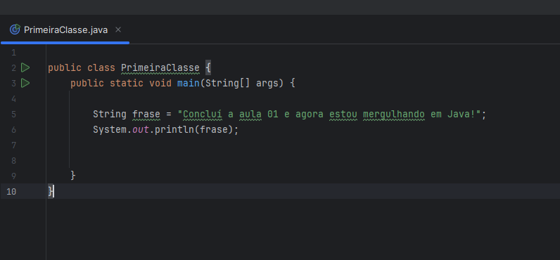 Código em Java