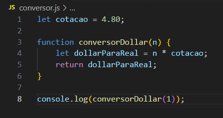  Conversor de dólar para real 