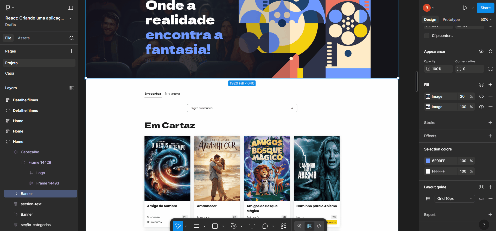 GIF mostrando o botão Export no Figma sendo usado para exportar a imagem desejada.