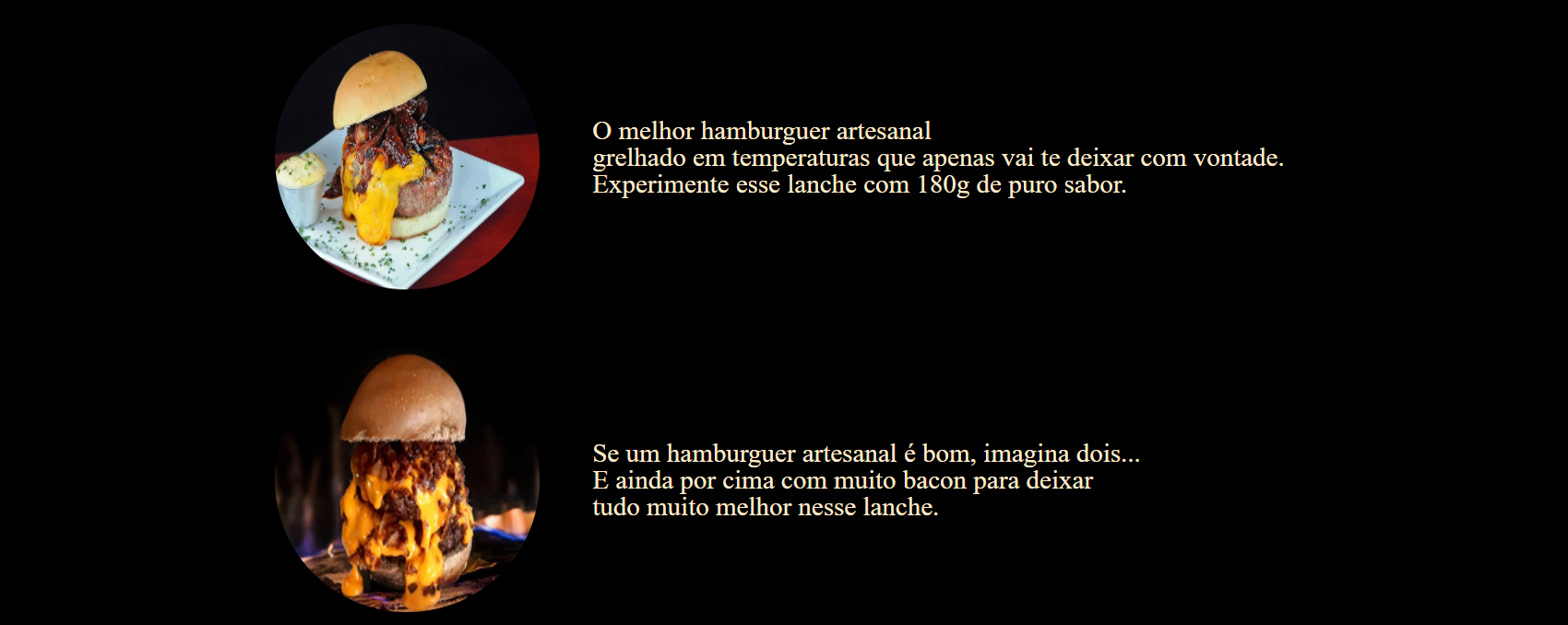 um tópico eu quero para direita e o outro para esquerda utilizando a mesma classe, porém uma especificação que faça o mesmo que o nth-child que possa mudar apenas um container especifico