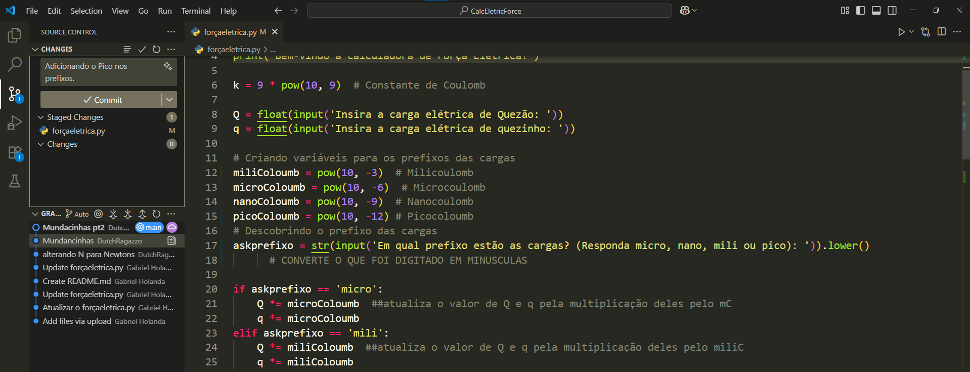 Print do VS Code