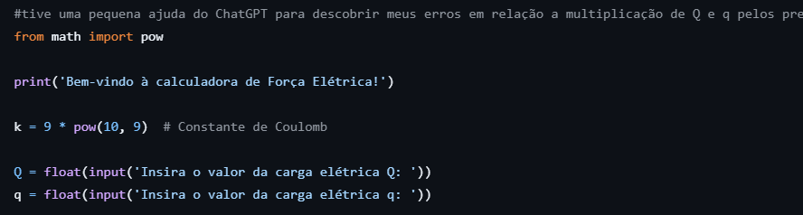 Foto do trecho no github