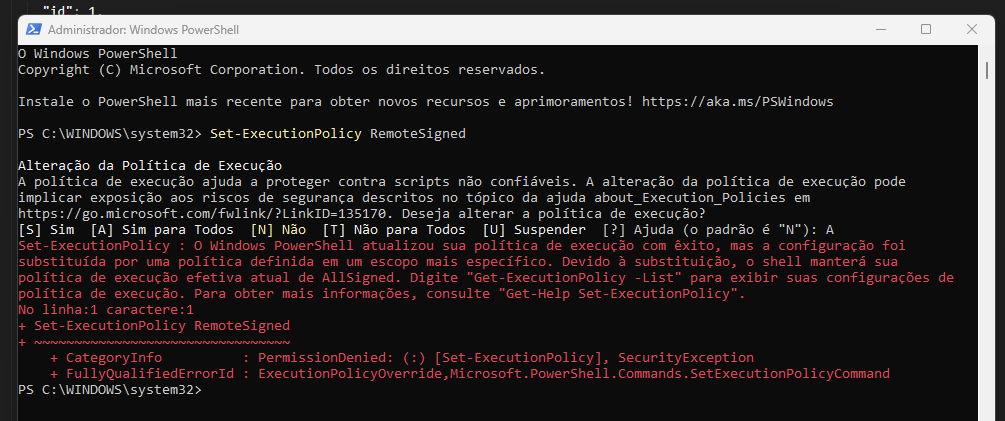 erro powershell