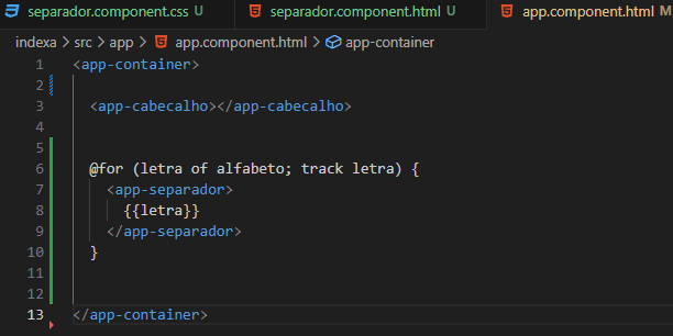 for sem a coloração de código