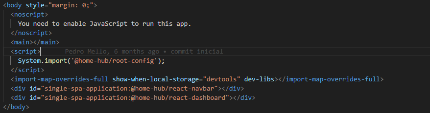 Trecho de código com solução paleativa para navbar