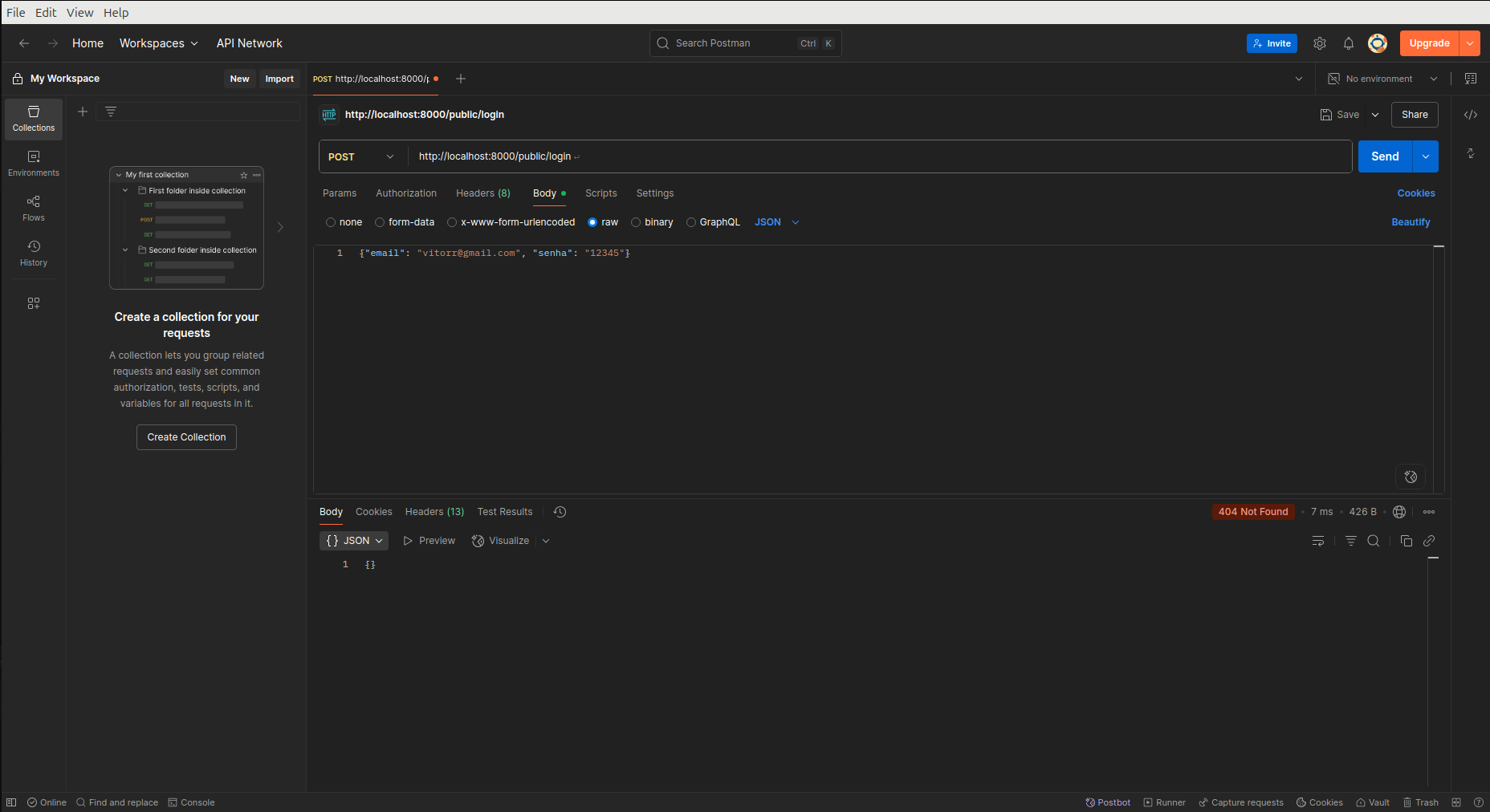 Porque esta dando esse erro 404, oque eu estou fazendo de errado?