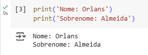 Imprima seu nome e seu sobrenome
