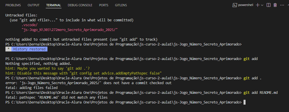 É a segunda parte do terminal