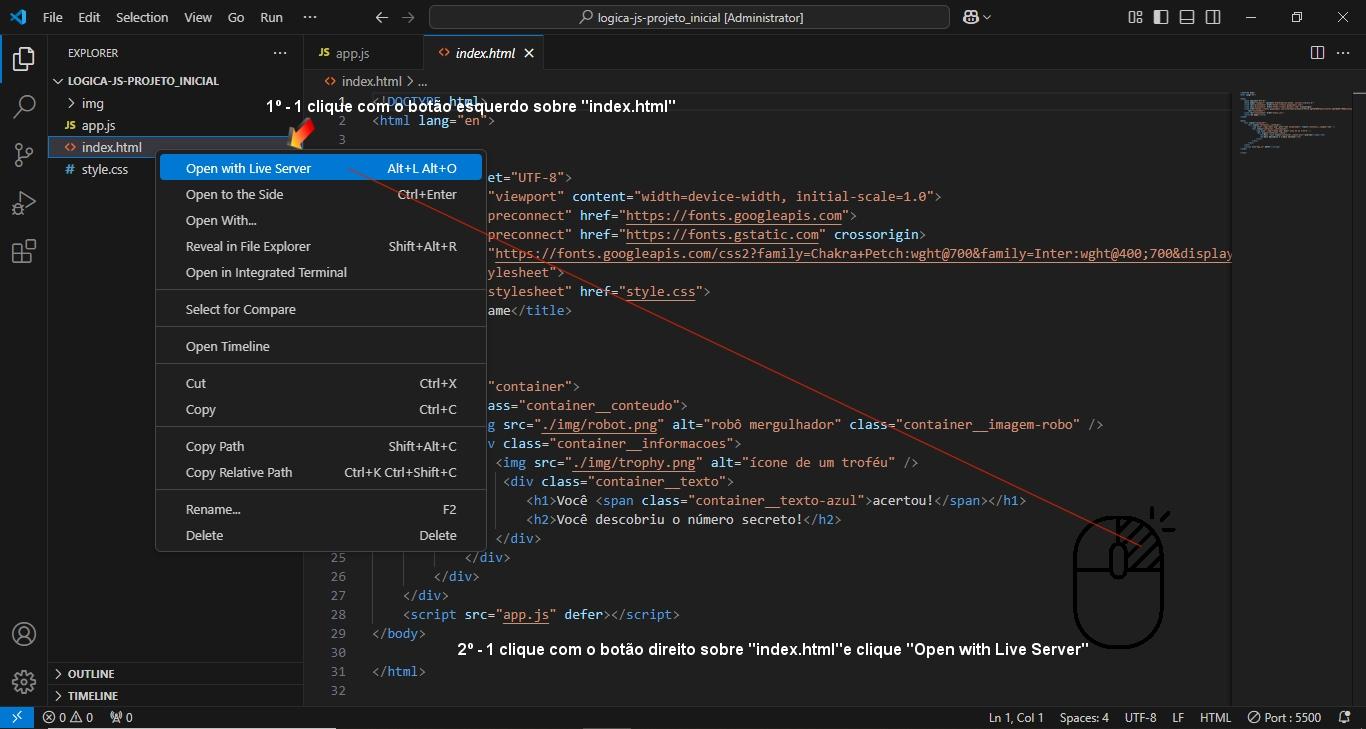 Passo à passo para abrir o projeto no VS Code