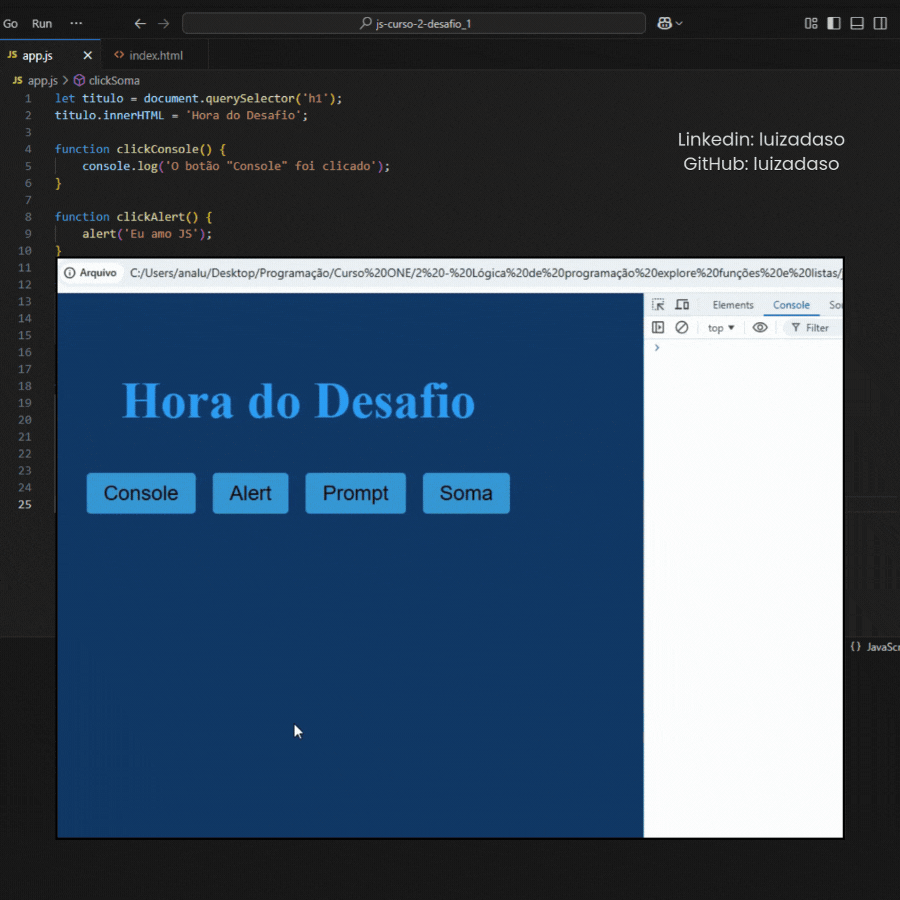 Imagem do resultado final do projeto