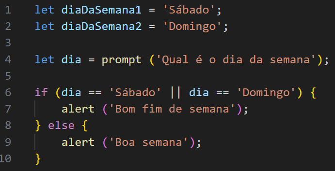 Pessoal no discord deram uma ajuda. As duas barras na vertical fez toda a diferença, porém, até aqui ainda não ensinaram sobre elas, aliás, percebi que estão colocando exercícios com funções que ainda não passaram nas aulas até então. Quem está começando do zero (meu caso) acaba ficando perdido