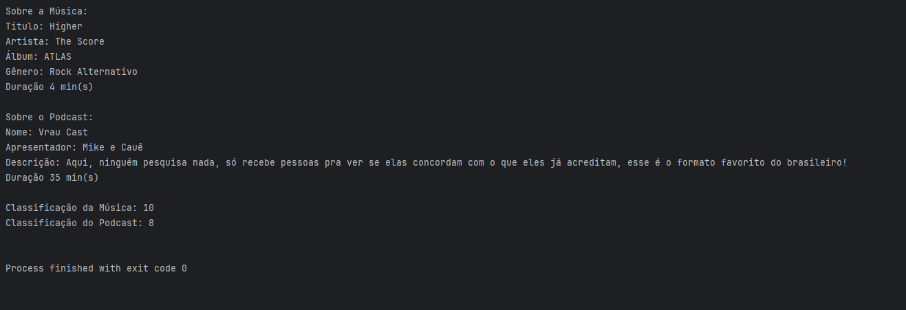 Imagem mostrando o resultado do código