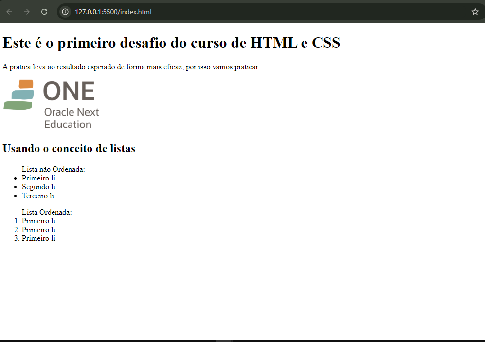 Desafio HTML