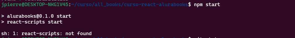 npm start