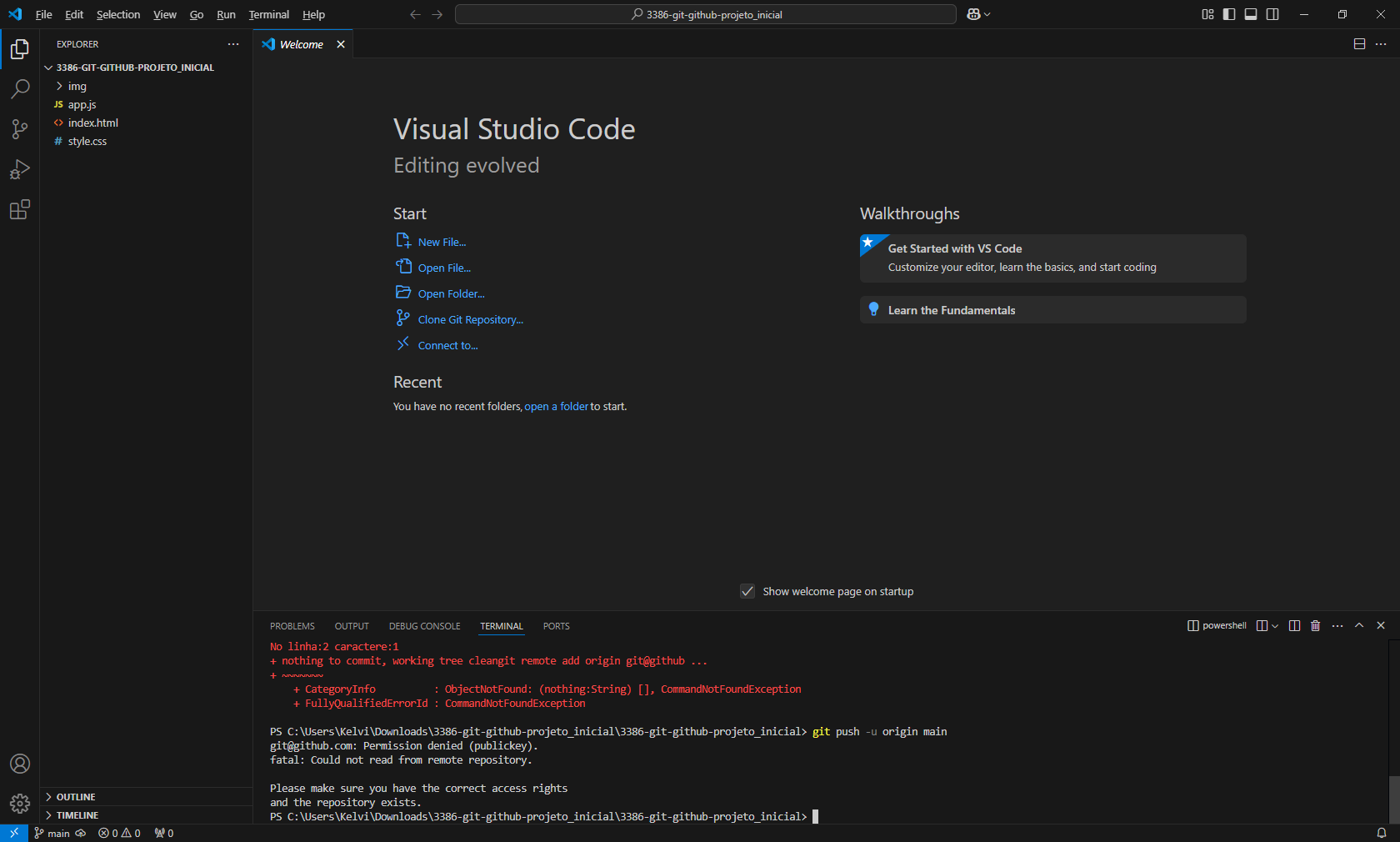 Ajuda na instrução do github com git