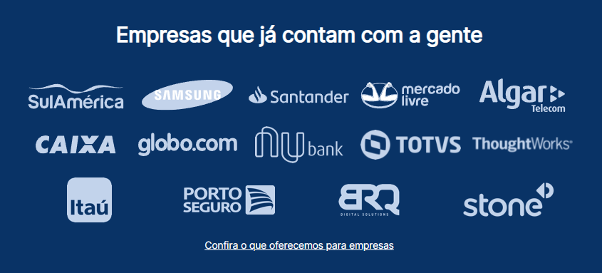 Empresas que já contam com a gente