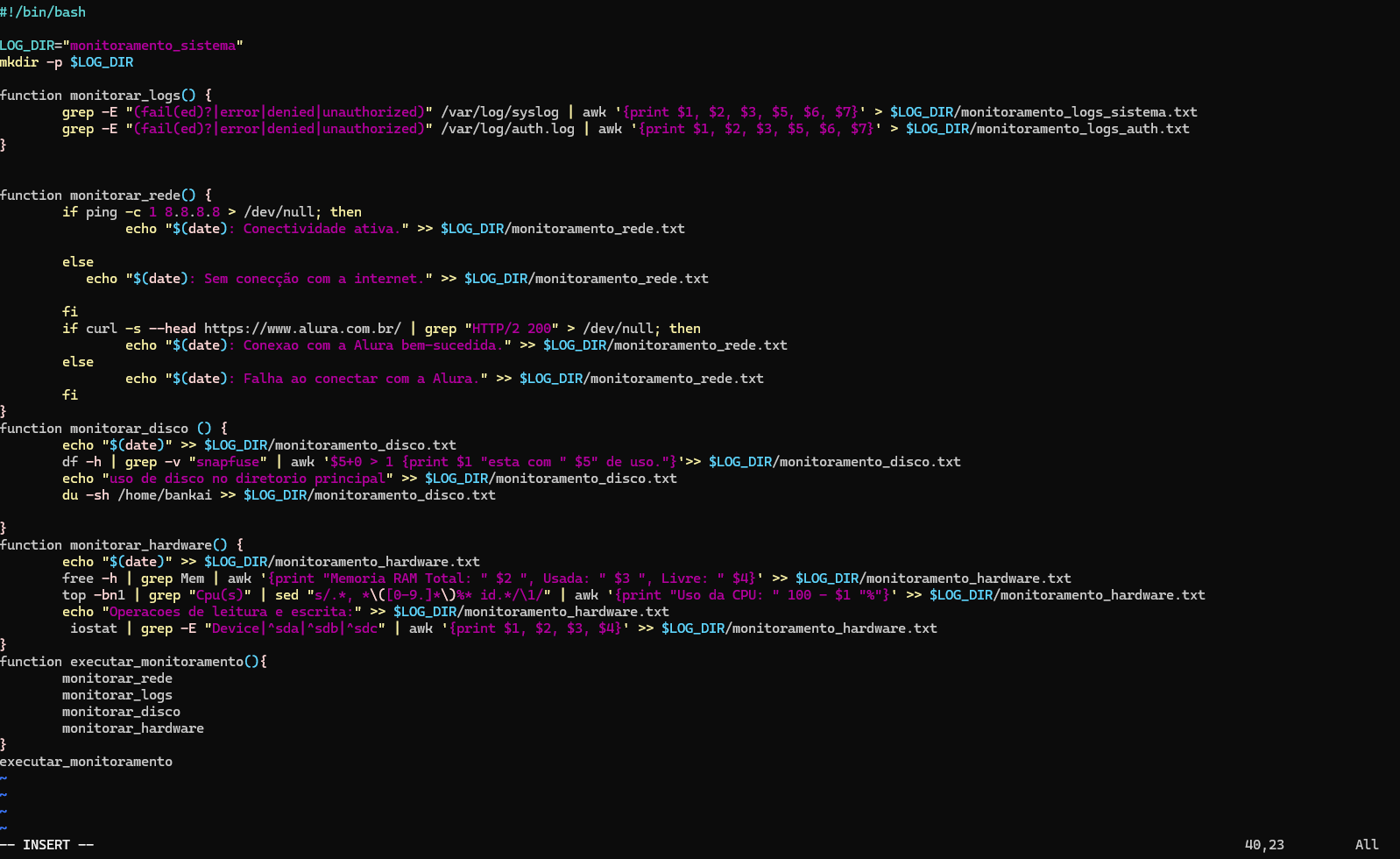 Print do vim monitoramento-sistema.sh 