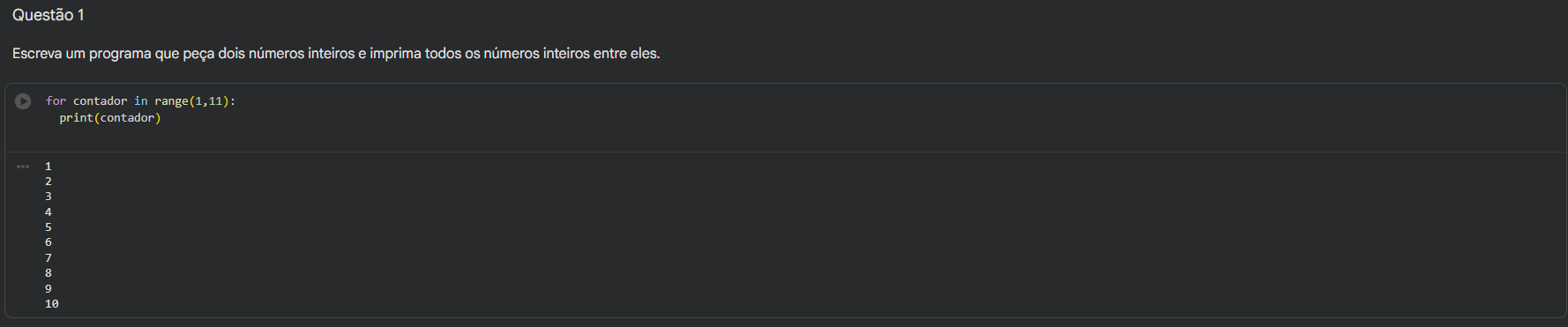 Questão 1