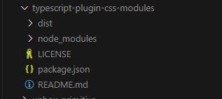 Pacote instalado no meu node modules: