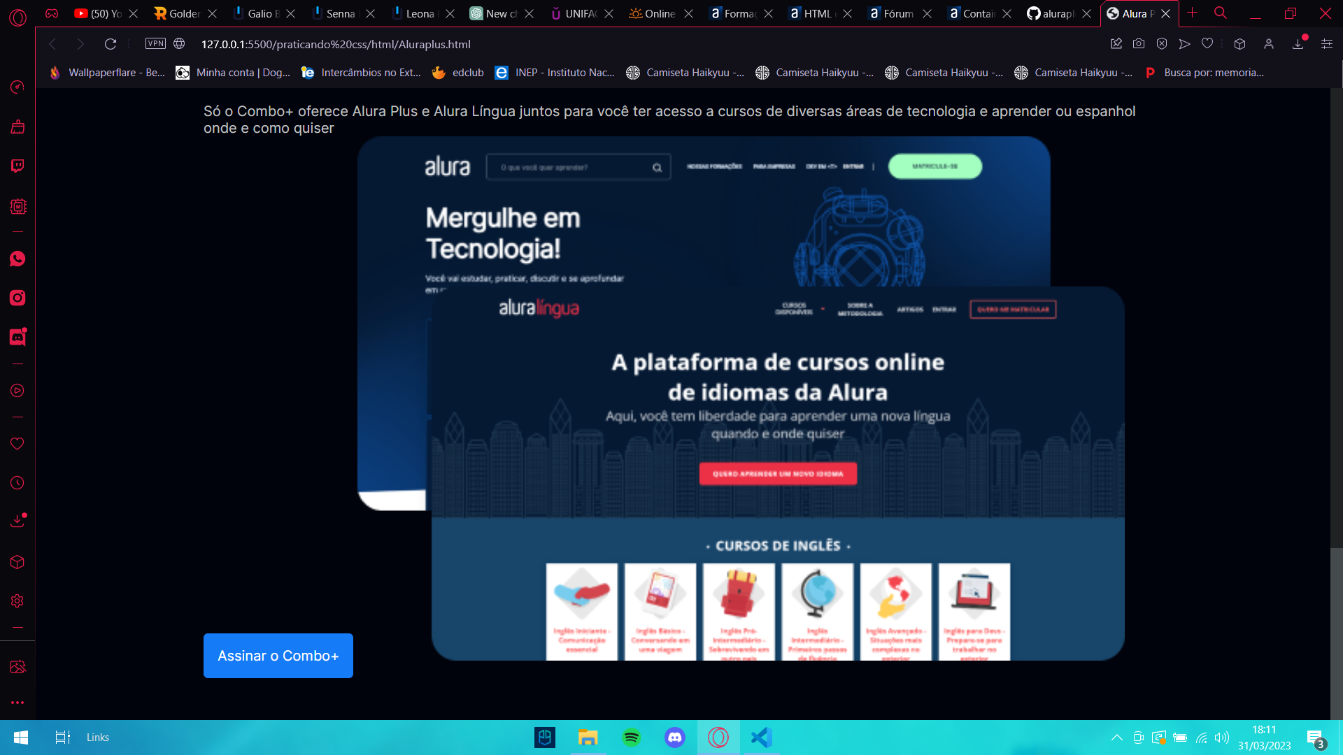 segunda section do site