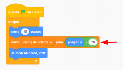 Indicação de alteração de valor de precisão da raquete