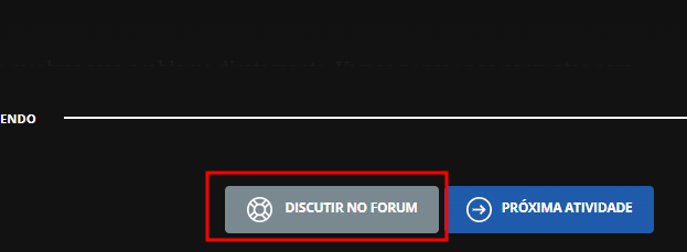 Indicação do botão discutir no fórum