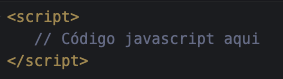 Exemplo de código javascript
