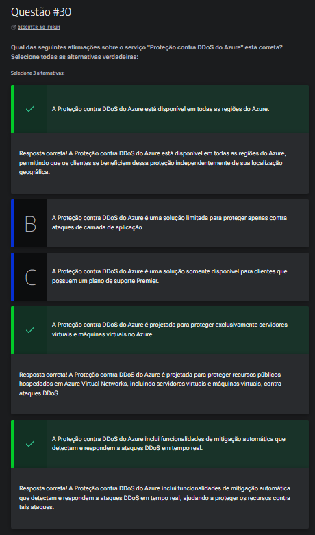 Três alternativas marcadas e corretas
