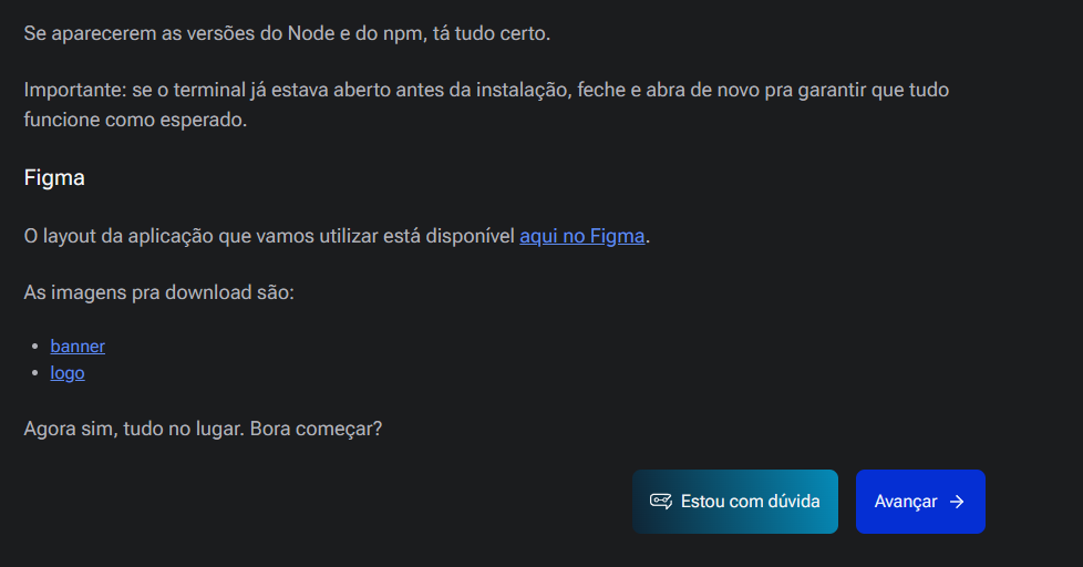 Links para baixar os arquivos necessários
