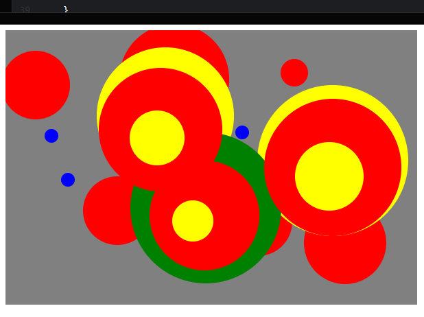 Imagem contem vários círculos coloridos e com diferentes tamanhos