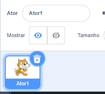 imagem com o ator selecionado