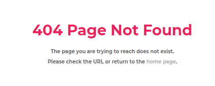 Imagem 404 com a mensagem page not found