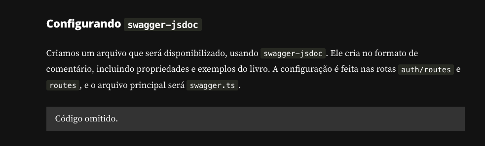 arquivo disponibilizado esta como codigo omitido no novo swagger: swagger.ts